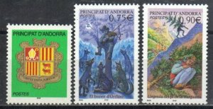 Andorra, French Stamp 577-579  - Coat of Arms and Legends