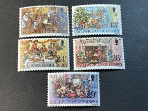 GUERNSEY # 250-254-MINT NEVER/HINGED--COMPLETE SET--1982