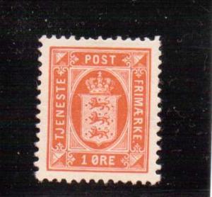 Denmark  Scott#  O11  MH