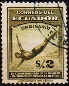 Ecuador.1939 2s S.G.588 Fine Used