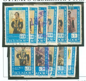 Ecuador #854-859/C498-500/ Used Single