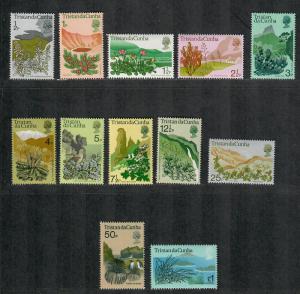 Tristan Da Chuna Sc#162-173 M/NH/VF, Complete Set, Plants, Cv. $24.65