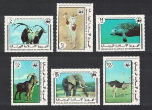 Mauritania Birds WWF Endangered Animals 6v 1978 MNH SC#383-388 SG#573-578