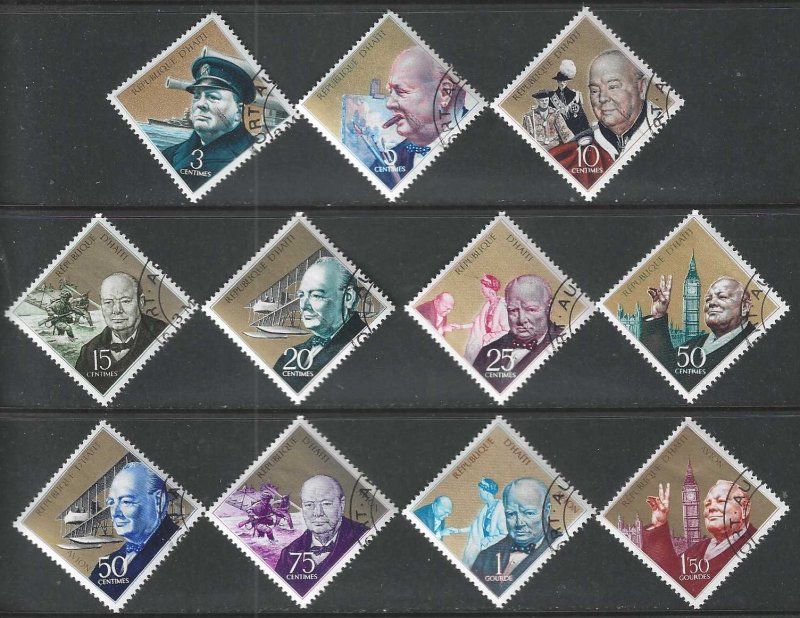 Haiti 602-608, C319-C322 CTOs SC:$3.50