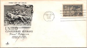 FDC 1951 SC #998 Artcraft Cachet - Norfolk VA - Single - J270