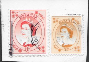 Gibraltar Queen Elizabeth II. 1999. Used on piece.