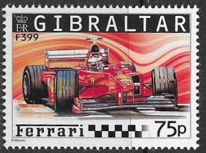 Gibraltar ~ Scott # 997 ~ MNH ~ Ferrari Formula One Car