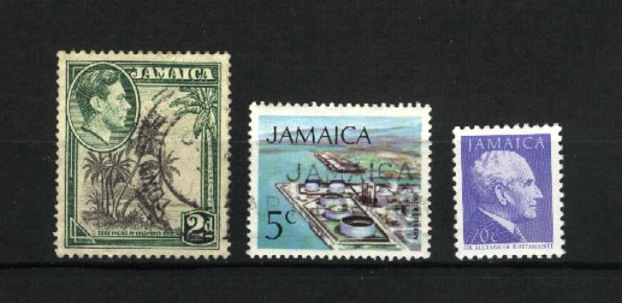 Jamaica #119, 347, 658  mint & used  PD