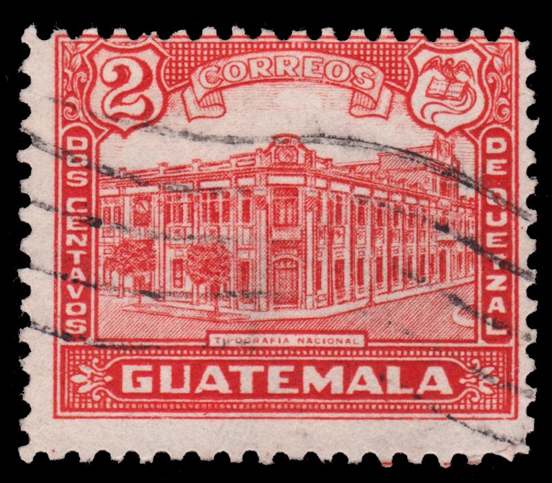 GUATEMALA STAMP 1943 SCOTT # 307. USED. # 6