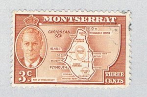 Montserrat 116 Used Map of Presidency 1951 (BP79601)