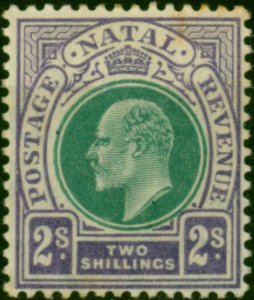 Natal 1904 2s Dull Green & Bright Violet SG156 Good MM 