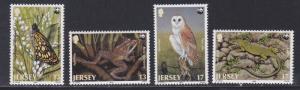 Jersey # 507-510, WWF - Animals, Birds, Insects, NH, 1/2 Cat.