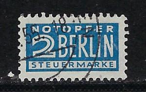 Germany AM Post Scott # RA6, used, perf 14, Mi 8