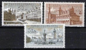 Czechoslovakia 673-675 MNH Agriculture View of Telc Zayix Stamps 0325S0325