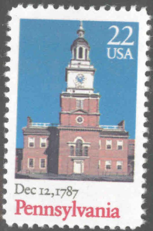 USA Scott 2337 MNH Pennsylvania independence hall stamp