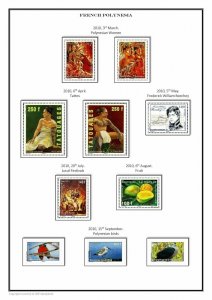 French Polynesia 1958 - 2019 PDF (DIGITAL) STAMP ALBUM PAGES