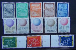 Indonesia 1958 Aviation 1958 Geophysical 1962 Science sets MNH