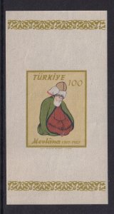 Turkey  #1263  MNH  1957  Mevlana  sheet