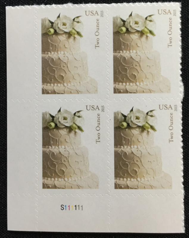 US #5000 MNH Plate Block of 4 Wedding Cake (.71) SCV $6.00