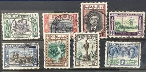 1940 Southern Rhodesia, Sc# 56-63 (SG # 53-60) Complete Set Used