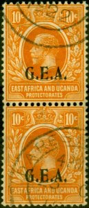 Tanganyika 1922 10c Orange SG73 Very Fine Used Pair (Variants Available)-Vari...