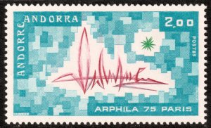 Andorra (French) #241  MNH - ARPHILA Philatelic Exhibition (1975)