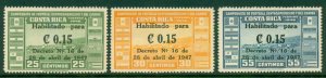 COSTA RICA C145-7 MNH CV $3.60 BIN $2.20