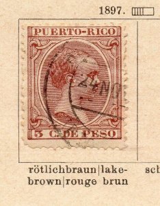 Puerto Rico 1897 Early Issue Fine Used 3c. NW-239136