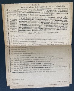Mint Germany Berlin Police President Pre Addressed Letter Card