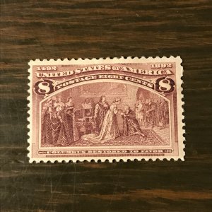 US SCOTT 236 - 8¢ Columbian Exposition (4) - M, H, F/VF - 2011 SSCV $65.00