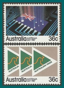 Australia 1987 AustraliaDay, MNH  1009-1010,SG1044-SG1045