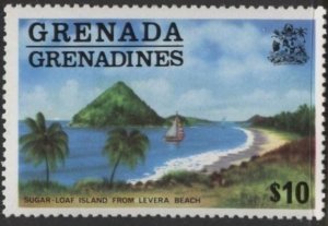 Grenada Grenadines 128 (mnh) $10 Sugar Loaf Island (1976)