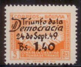 Bolivia 1950 SC# C137 MNH-OG L394