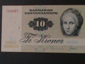 DENMARK-NATIONAL BANK-$10 KRONER UNCIRCULATED NOTE VF WE SHIP TO WORLDWIDE