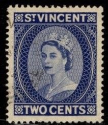 St. Vincent - #187 Queen Elizabeth II - Used