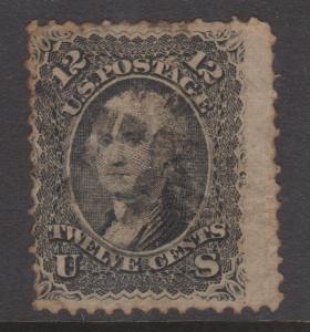 USA 1867 12c Washington With Grill Used Copy 1