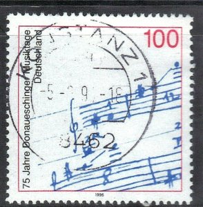 GERMANY  SC# 1948 **USED**  1996   100ph   MUSIC FESTIVAL  SEE SCAN