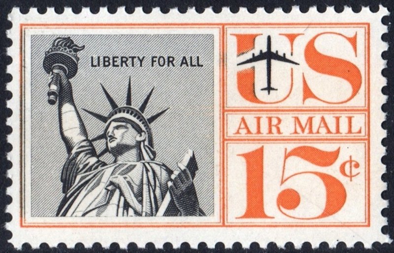 SC#C58 15¢ Statue of Liberty Single (1959) MNH