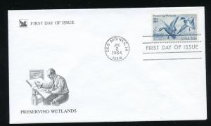 US 2092 50th Anniv Waterfowl UA Readers Digest FDC