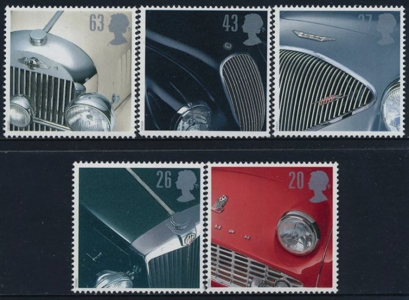 GREAT BRITAIN SC#1703-07 Classic Sports Cars (1996) MNH