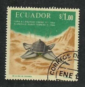Ecuador;  Scott 758b; 1966; Precanceled; NH; Space