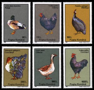 Romania 1995 Scott #4025-4030 Mint Never Hinged