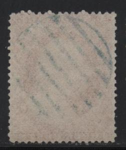 US Scott #26 Superb Stamp Large 7 Bar Blue Grid Cancel Expertised by Farrington