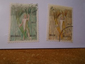 Belgium  #  593-94  used