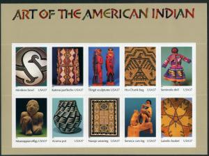 Scott #3873 -Art of the American Indian - Full Sheet - MNH