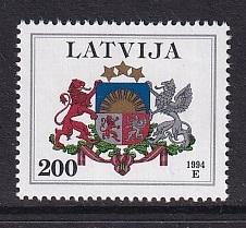 Latvia   #377A  MNH  1994    200s  Arms  National arms