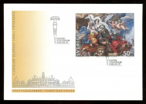 2000 Sweden Scott #2374 on First Day Cover -Stamp Designed by Slania - Exquisite