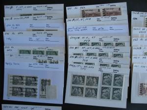 Canada centennial stock of 525 stamps in 94 sales cards all MNH?