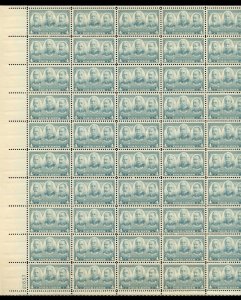 UNITED STATES SCOTT #793 4c NAVY COMPLETE SHEET MINT NEVER HINGED SEPS