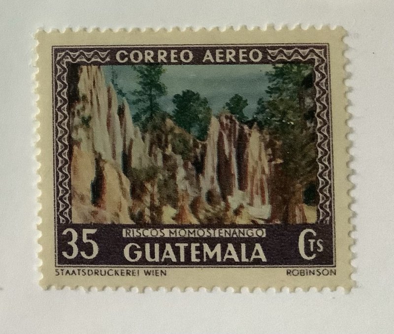 Guatemala 1950  Scott C170 MNH - 35c, Momostenango cliffs